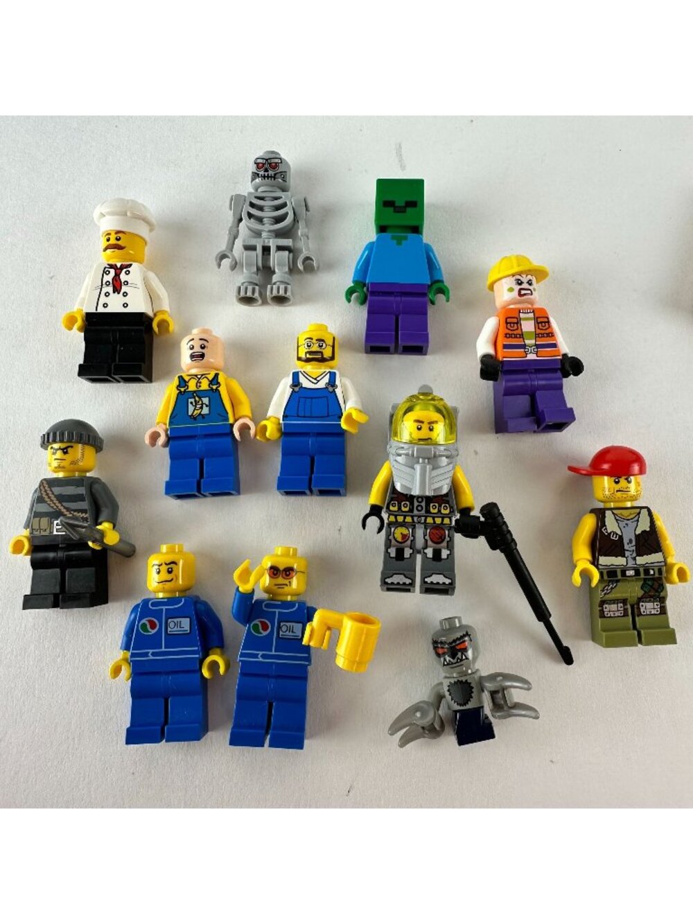 Lego Minifig Lot Pepsi Diver Farmer Chef Burgler Minecraft Construction